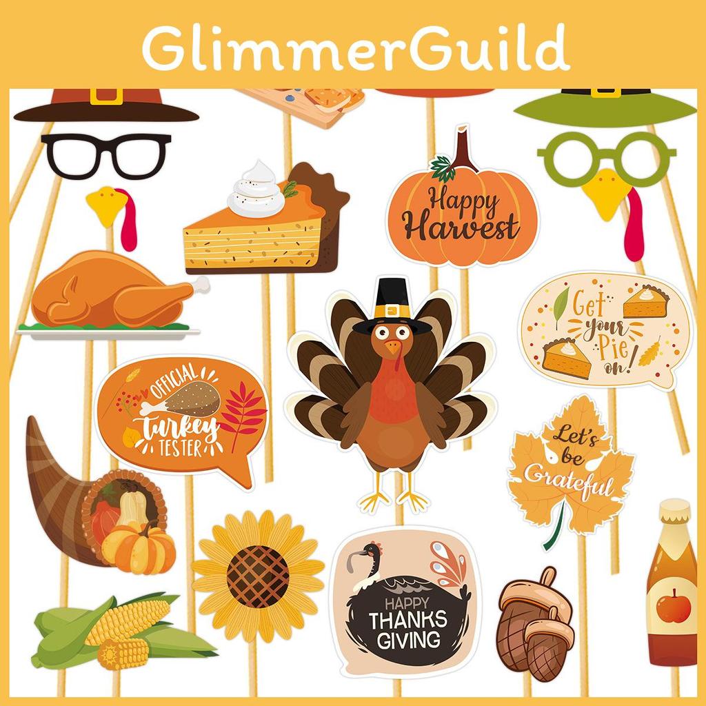 American Style Thanksgiving Day Decor Photo Booth Props For Holiday Party Fun