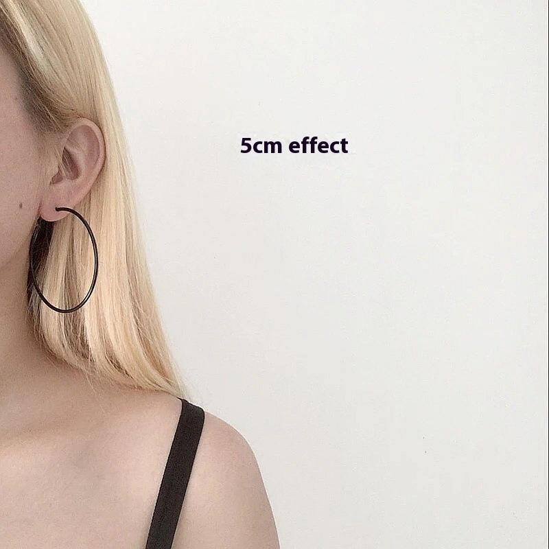 6 Pair Fashionable Alloy Circle Earrings Women'S Stud Earrings Attractive Multi-Element Jewelry Set Elegant Ear Jewelry