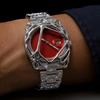 2025 Y2K Antique Alabaster Quartz Watch Men Retro Black Strap Red Medieval Old Unique Creative Men's Watches Luminous AAA Clock
