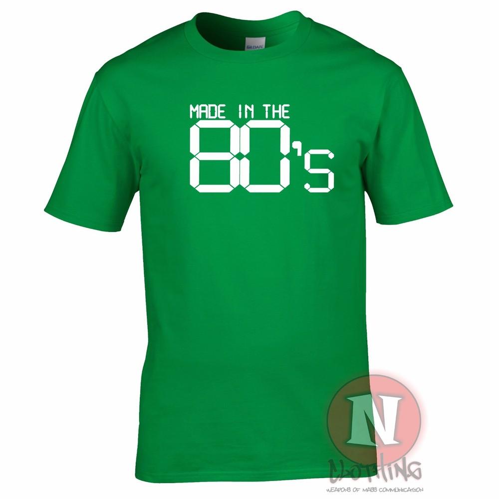 Made In The 80s TShirt Eighties Retro Fancy Dress Birthday Party Funny Tee