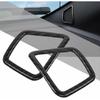 2X A-Pillar Speaker Frame Trim Decoration Bezel for Ford F150 2015+ Carbon Fiber