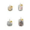 Diamond Glass Candy Jar Household Candle Jar Butterfly Lid Storage Jar Decorative Box Desktop Ornaments Modern Home Decoration