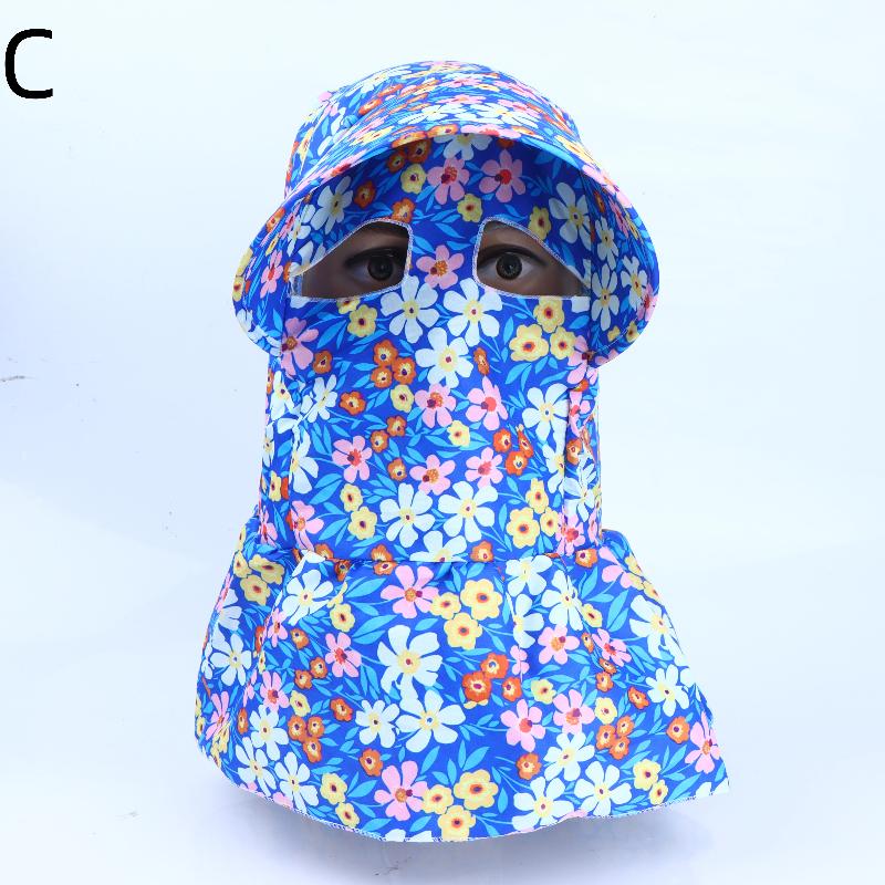 

Wide Brim Face Mask Sun Hat Breathable Lightweight Tea Picking Work Hat Full Wrap Uv Protection Fisherman S Hat Summer Outdoor C