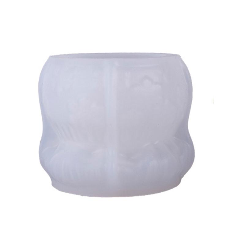 Flexible Silikon Glücksbeutel-Form Pflanzgefäßform für Harzkunst Beton Zementguss und Dekorative Kerzenbehälter