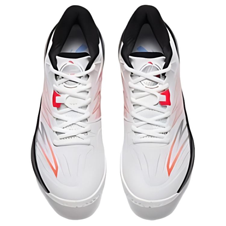 Anta Comfortable Simple Trendy Non-Slip Wear-Resistant Low-Top Badminton Shoes Men Sneaker White Red Black 412510971-4