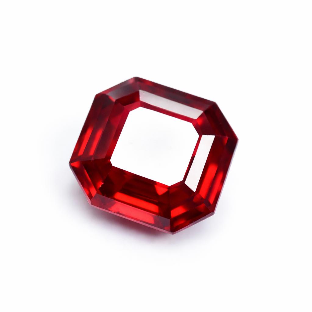 Natural Red Ruby Loose Gemstone Square Shape 8 ct Flawless for Her/Him for Jewelry Making and Crafts