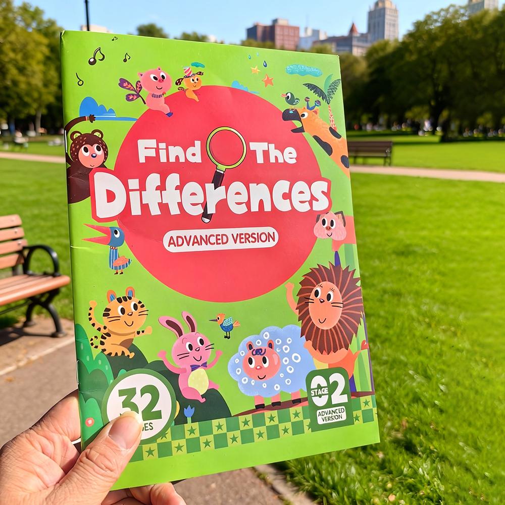 1 Hidden Difference Activity Book Containing 32 Interactive Observation Games and Memory Exercises | Attention Concentration Training Visual