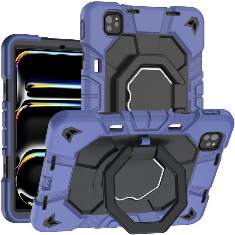 360 Rotating Stand Case IPad Pro 11 Inch M4/M5 2-in-1 Shockproof PC Silicone Cover