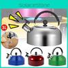 Durable And Stylish Stainless Steel Whistling Kettle Perfect For Boiling Water In Colorful Options