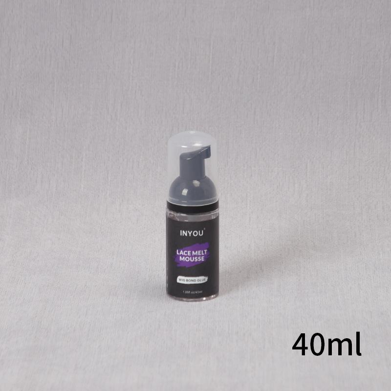INYOU LACEMELT MOUSSE Wig Glue with Nozzle, Lace Front Styling Foam Adhesive for Secure Hold, Professional Hair System Bonding Mousse