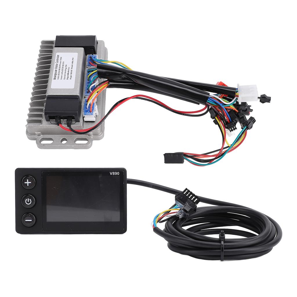 Controller V890 LCD Display Panel Kit 36V 48V 60V 750W 33A ABS Aluminum Alloy Fast Heat Dissipation
