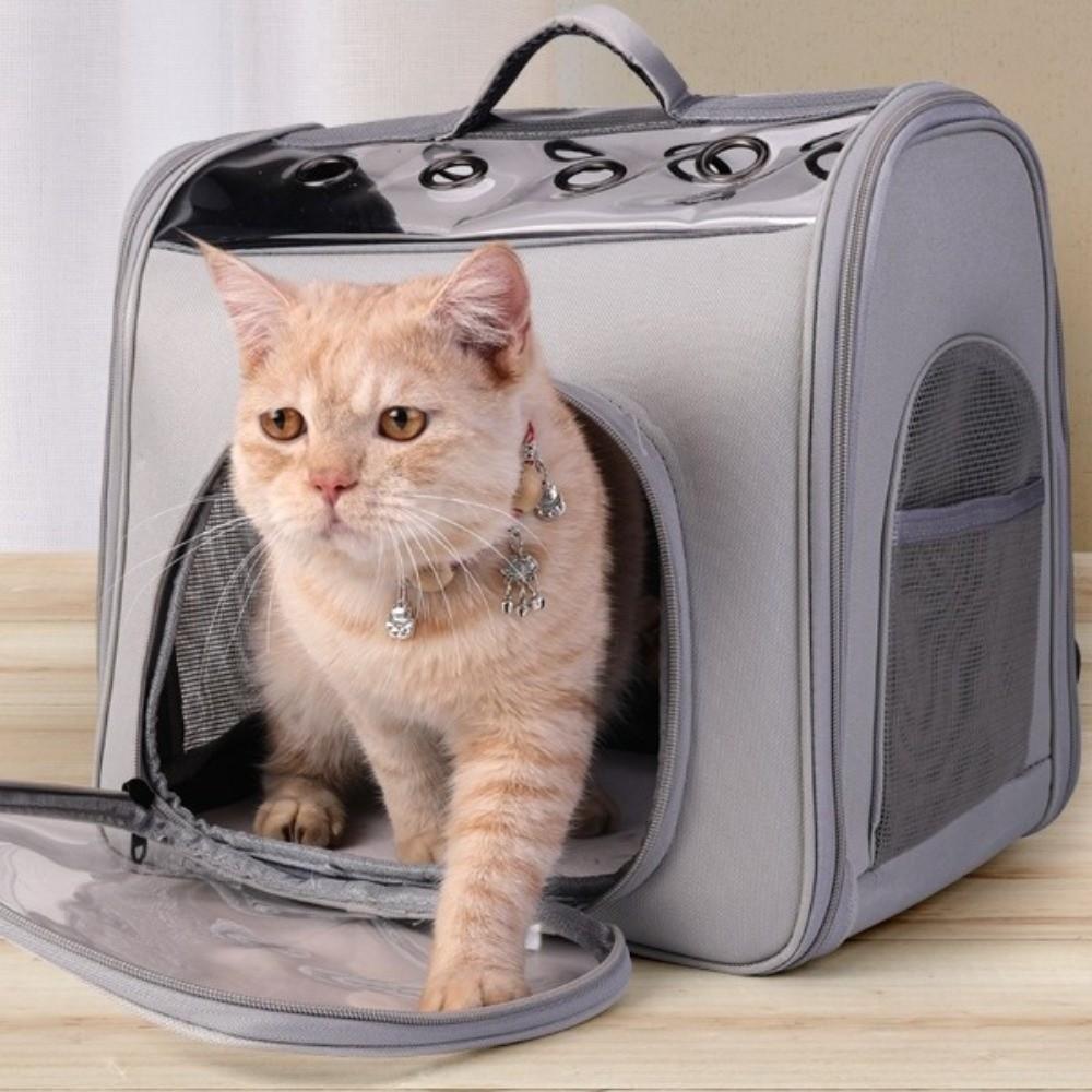 Breathable Pet Carrying Bag Sturdy Cat Outdoor Backpack Small Pet Cage Pet Travel Bag  Small Animal