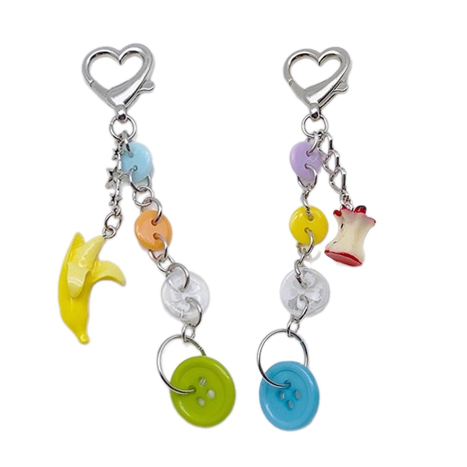 

Милый брелок-подвеска в виде банана и яблока, очаровательные подвесные украшения, брелок-шарм для кошелька, сумки, рюкзака, сумочки A