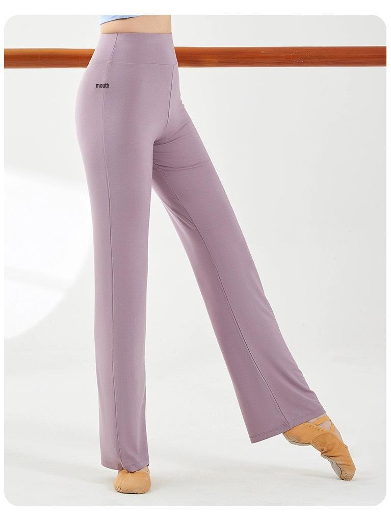 Pantaloni de Dans Clasic Chinezesc Modern pentru Femei - Micro Flare Îmbrăcăminte Profesională de Antrenament