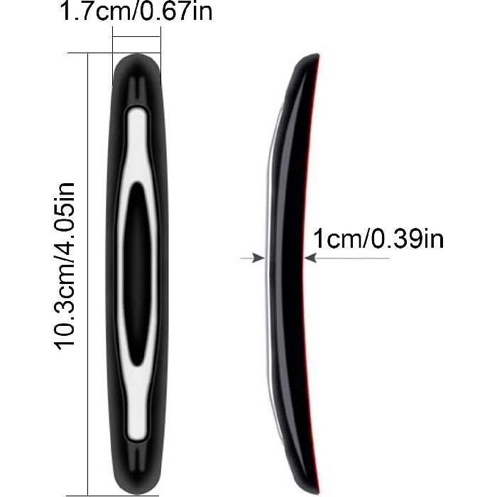 4 Pcs Car Door Edge Guards Car Side Door Protector Suitable For Various Car Pads Door Shock Absorbers-White