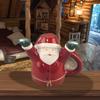 Creative Upside-down Hand-painted Ceramic Santa Claus Water Cup Embossed Ceramic Christmas Decoration Hand-painted