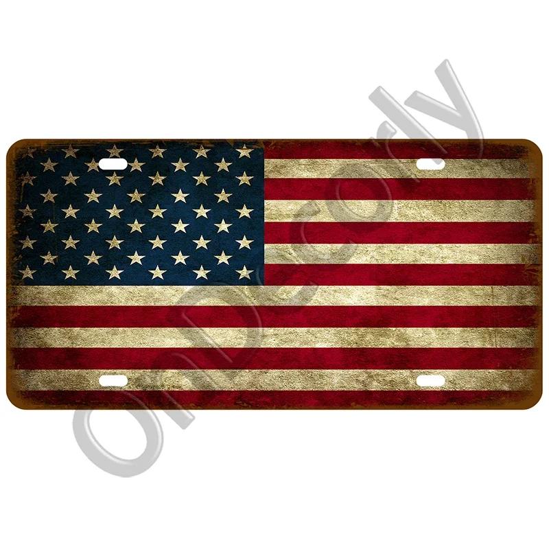 National Flag Tin Sign Plaque | (France/Spain/Germany/Mexico/USA) | Home/Bar/Craft Space Decor