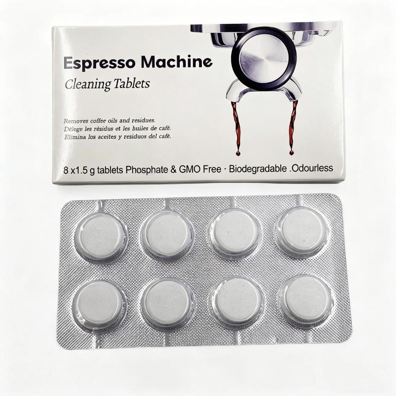 8Pcs/set Coffee Machine Espressos Device Descaler Tabs Espressos Machine Cleaning Tablets Cleaner Descaler Tablets For Home