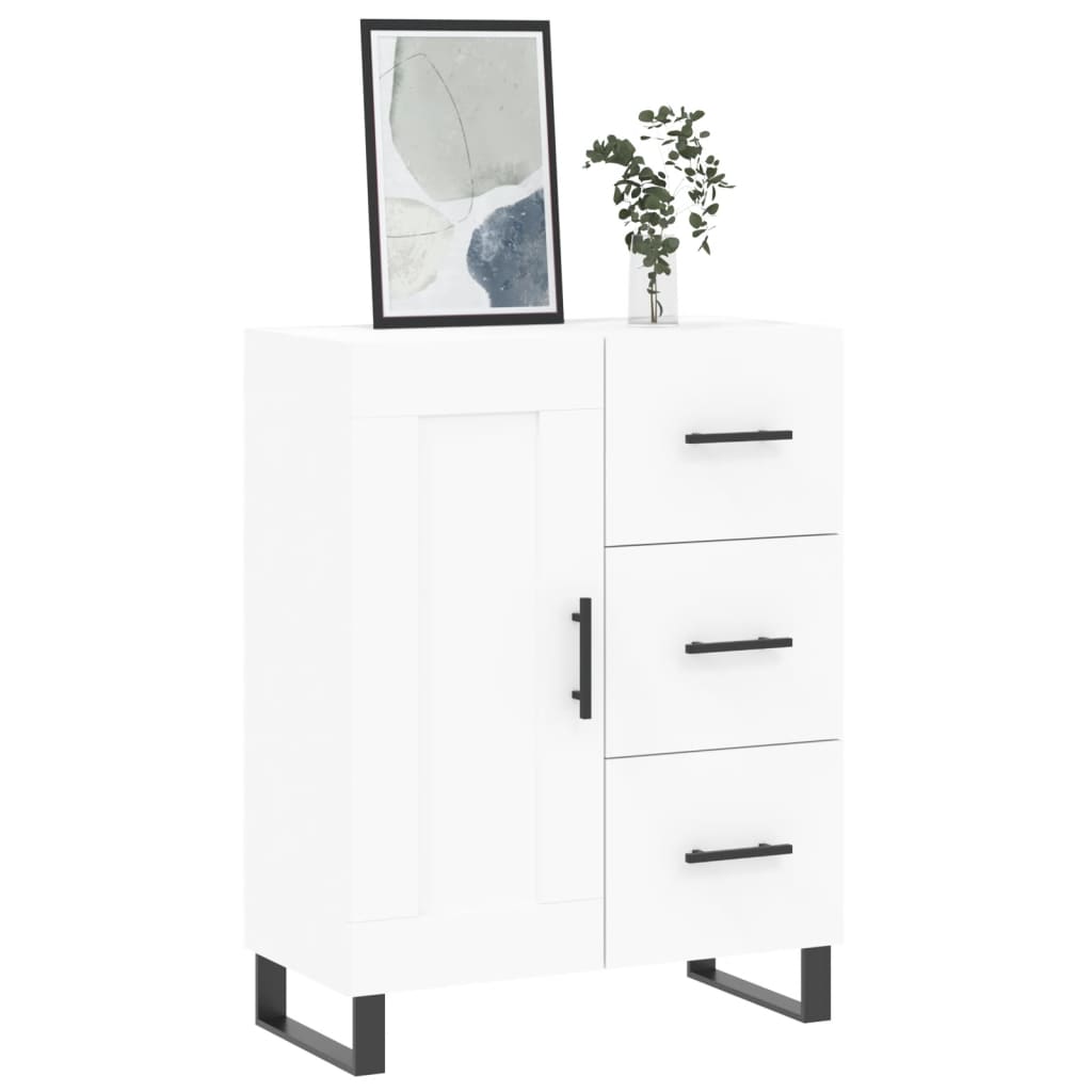 Cabinet, White, 69.5X34X90 Cm, Wood-based Material