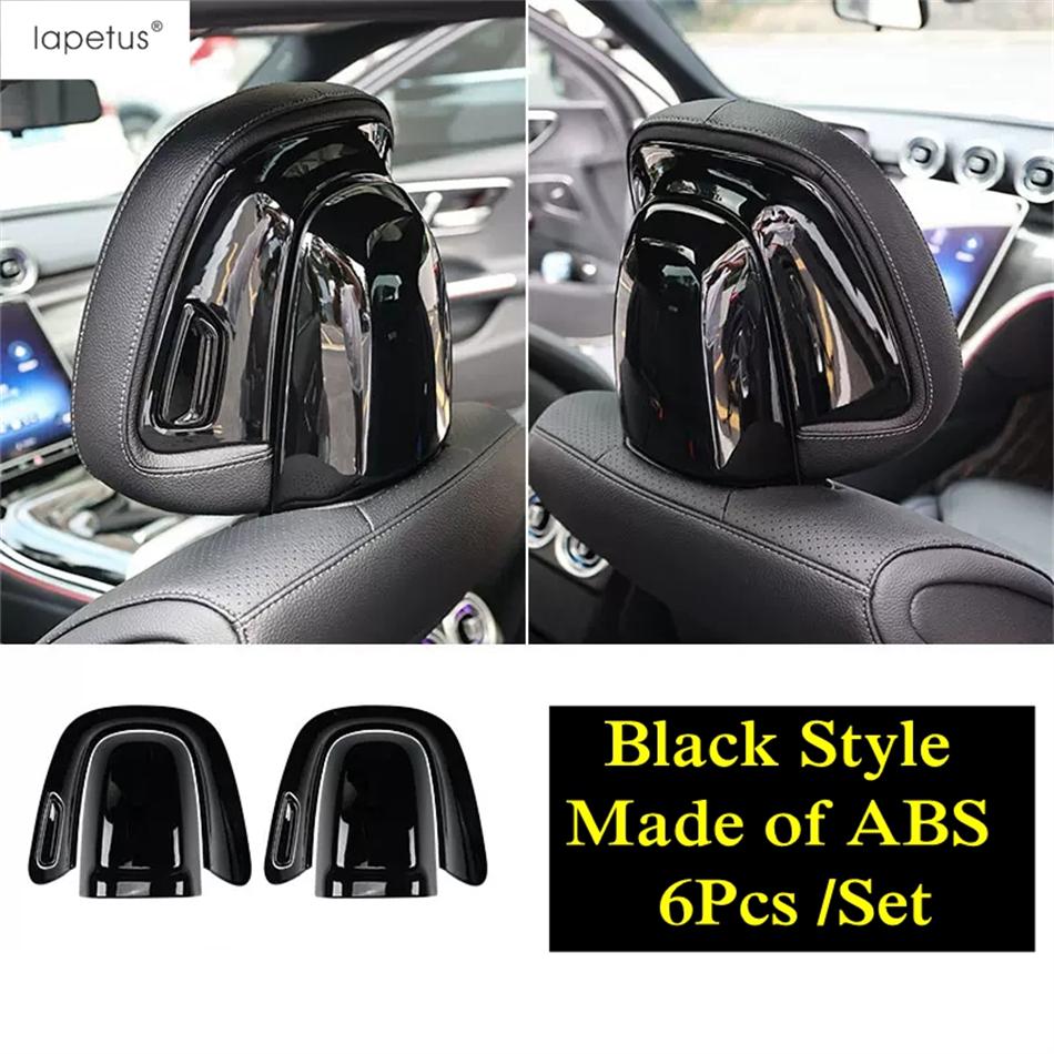 Black Seat Pillow Button Sequ / Middle AC Air Outlet / Armrest Storage Box Cover Trim Fit For Benz GLC 260 300 X254  2024