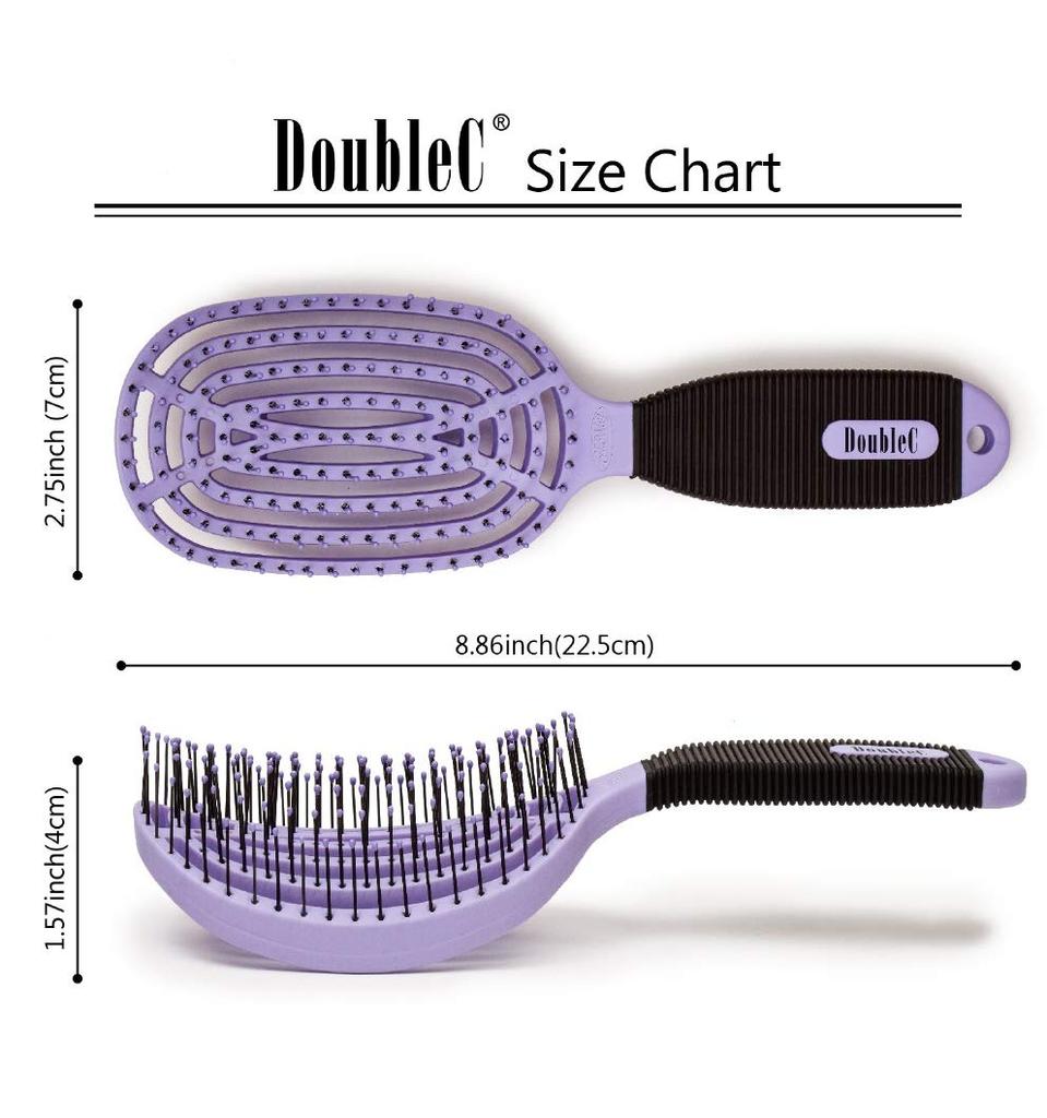 Pula NuWay4Hair DoubleC Hair Scalp Brush Arrival In Purple 1 Piece [First Japan//Volume increase/Cuticle care/Scalp massage/SGS Certified]
