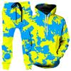 Colorful Abstract Mandala 3D Print Hoodies Pants Set Men's Sweatshirts Sweatpants Two Piece Suits Outdoor Tracksuit Man Clothing