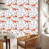 Foxes with berries wallpaper for living room and bedroom 50x1000