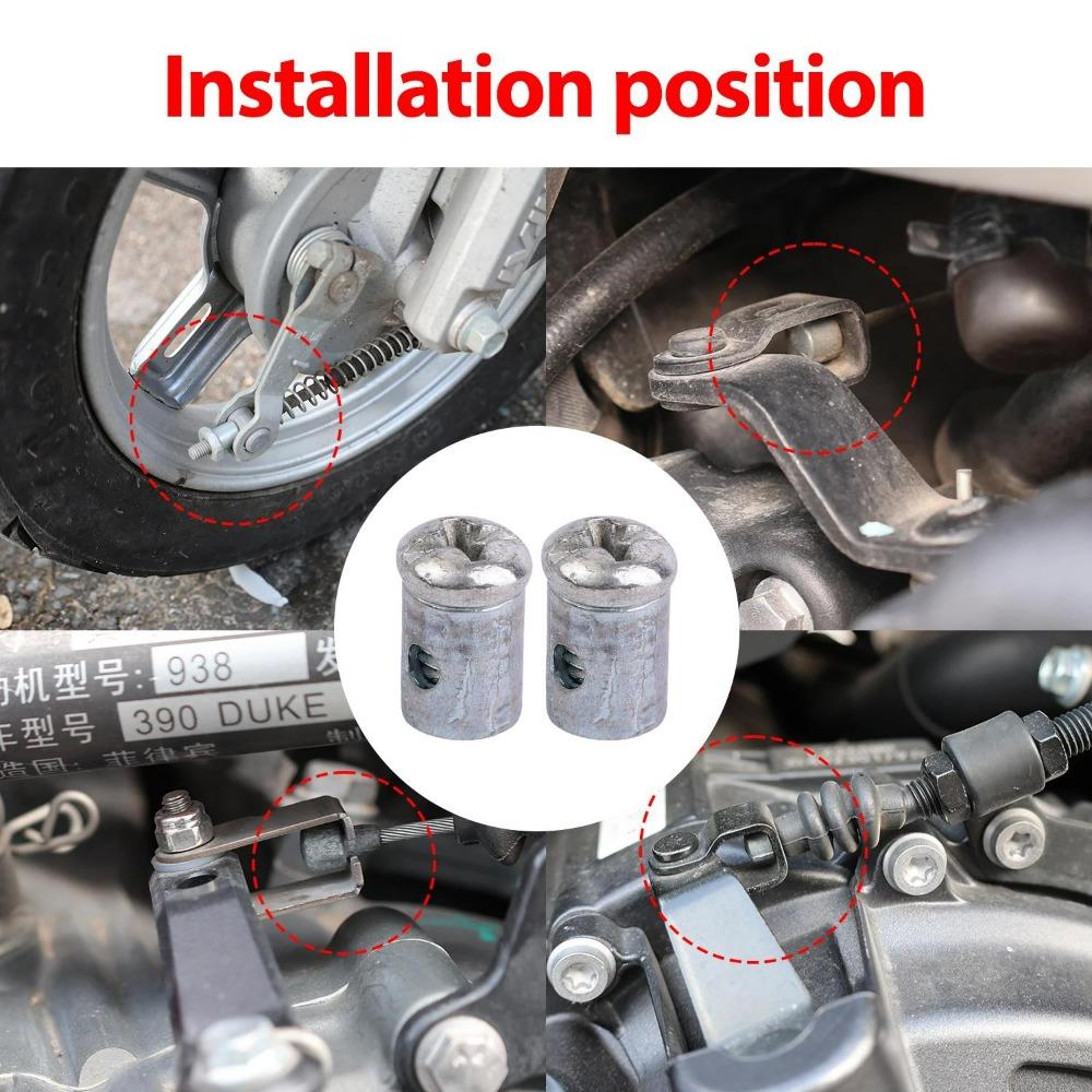 Metal Throttle Cable Fastener Wire Rope Lock Clip Clamp 2.3mm Motorbike Bicycle Electric Scooter Safety Retainer Fix Accessory