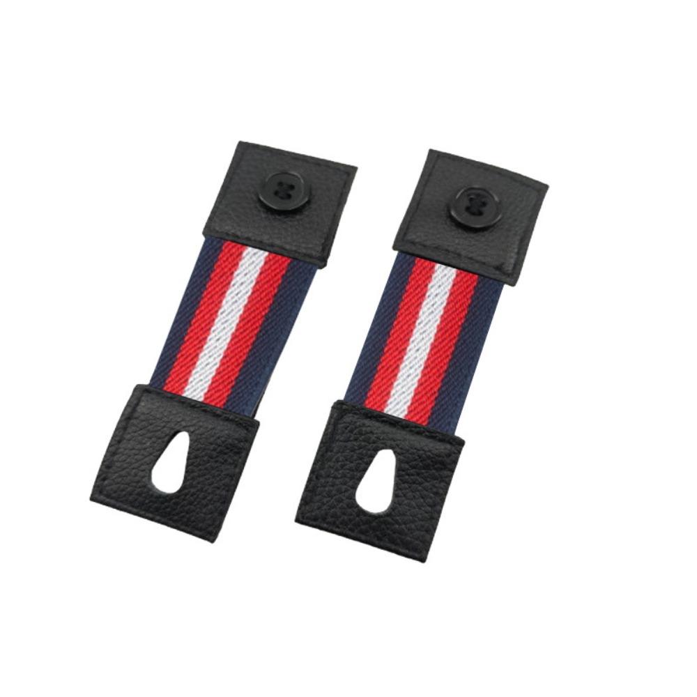 2Pcs Elastic Women Men Shirt Cuff Holders Adjustable Arm Cuffs Bands Extension Button  Accessories