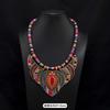 Tibetan Vintage Exotic Bohemian Necklace Nepalese Clavicle Chain Pendant Forehead Ornament Female