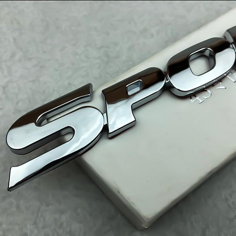 3D Car Sticker SPORT Emblem Badge Plastic Chrome Logo Door Decal For Car Styling Decoration Accessories