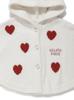 BABY Airy Moco Heart Poncho PBNT254435RED80