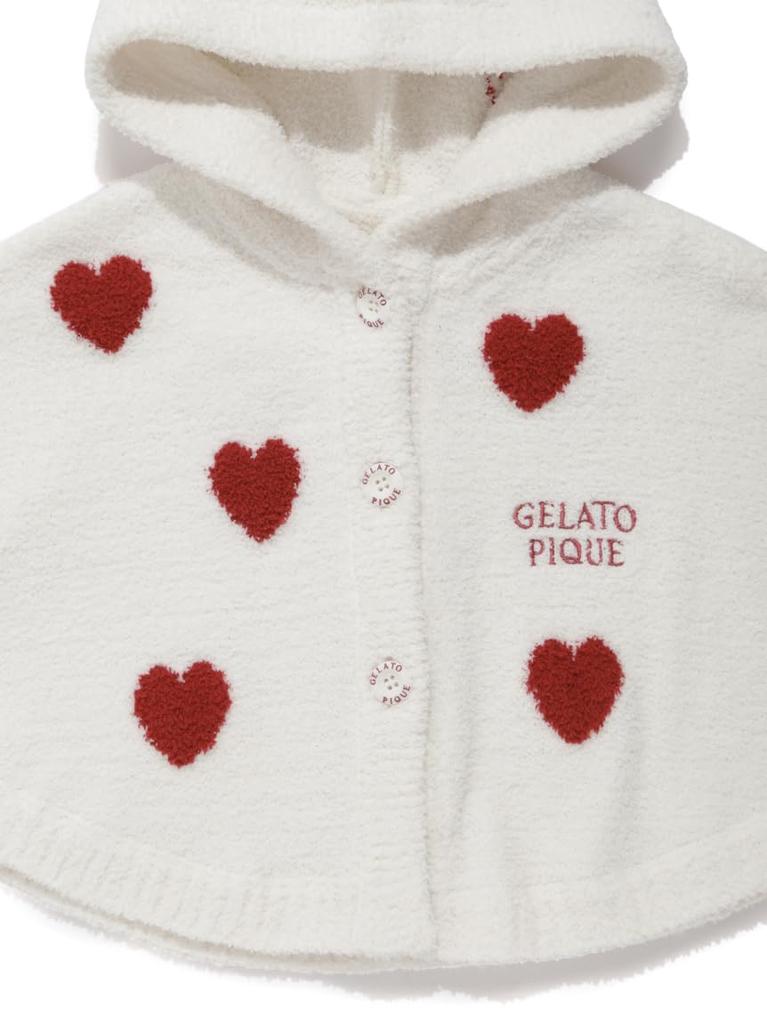 BABY Airy Moco Heart Poncho PBNT254435RED80