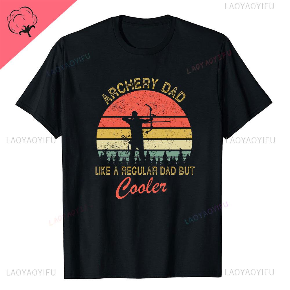 Aim Shoot Swear Repeat Archery Hipster Shortsleev Printed TShirts Archery Sports Men Style Casual Aesthetic O Neck Tops T Shirt