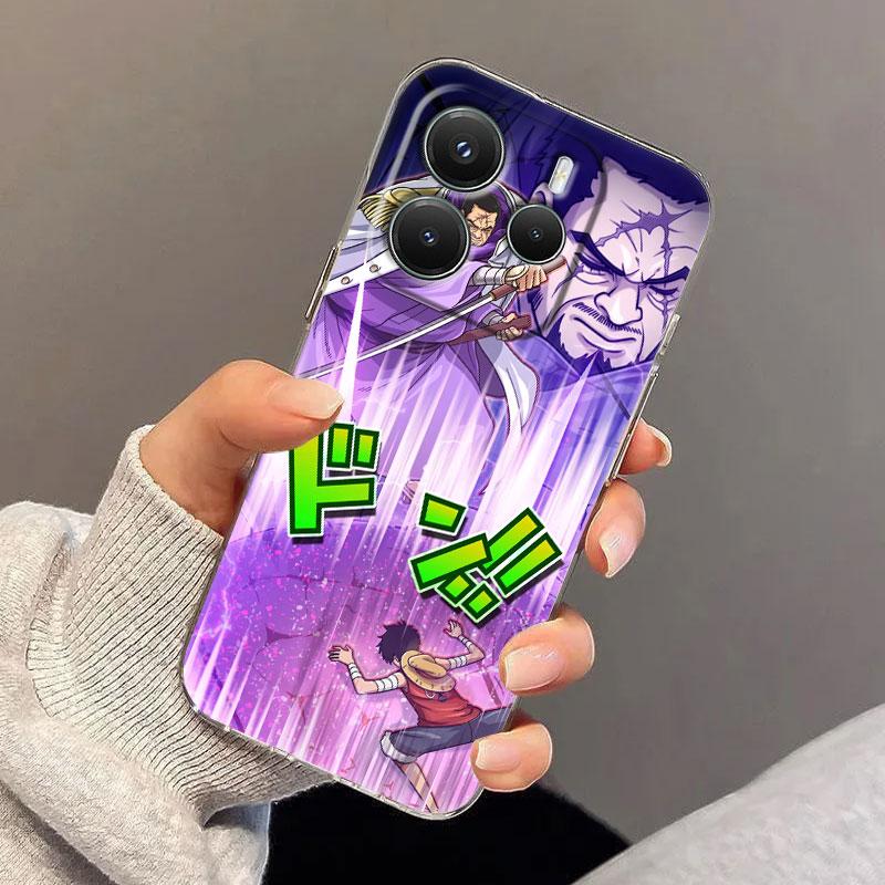 Straw Hat Luffy Case For Xiaomi Redmi Note 15 14 13 12 11 Pro Plus O-One Pieces Cover For Redmi 15C 15 14C 13C Clear Phone Cases