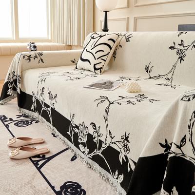 New Chinese Style High-Grade Sofa Cover Cloth Full Covered Four Seasons Universal Chenille Sofa Towel Sofa Cover Sofa Cover Dustproof