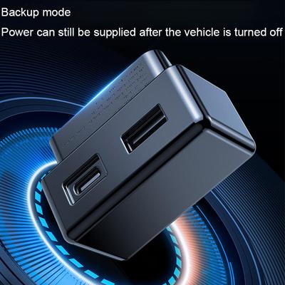 Dla Tesla Model 3 Model Y 2022 2023 Szybka Ładowarka OBD USB i Type-C Podwójny Port 48W Zestaw Wtyczek Konwersyjnych Akcesoria Samochodowe