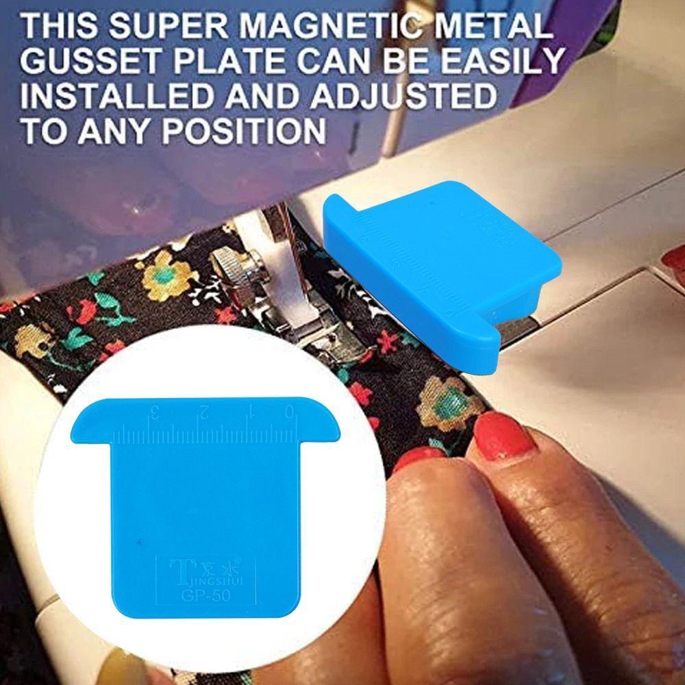 Locking Sewing Magnetic Seam Guide Anti-Slip Grip Sewing Ruler Durable Plastic Positioner