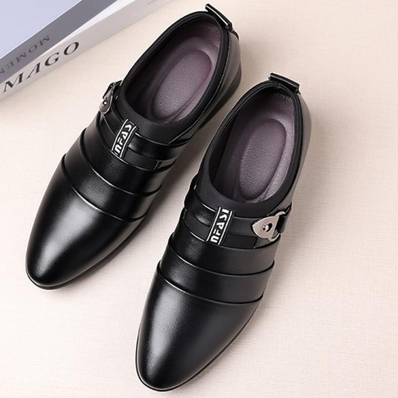 ModeHerren Lederschuhe Slipper Formelle Kleiderschuhe Herren Party Hochzeit Büro Arbeitsschuhe Business Casual Oxfords Herren Zapatos