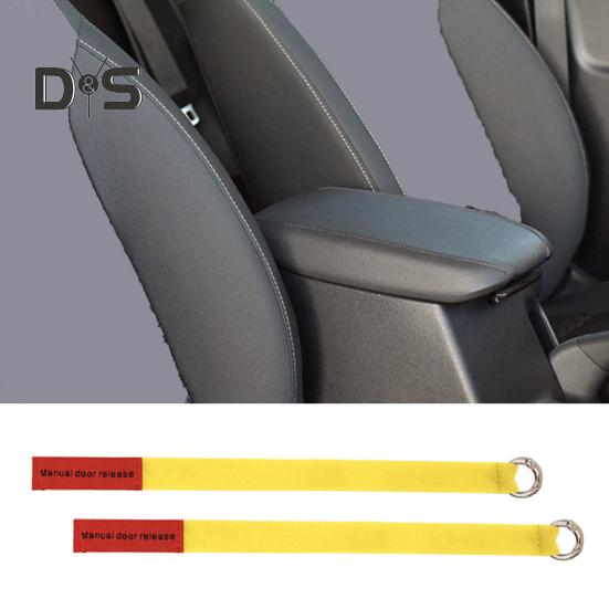 1 Pair Car Door Emergency Handle Extended Door Release Ropes Easy to Install Car Door Opener Rope Nylon Release Lanyard for Tesla Model Y