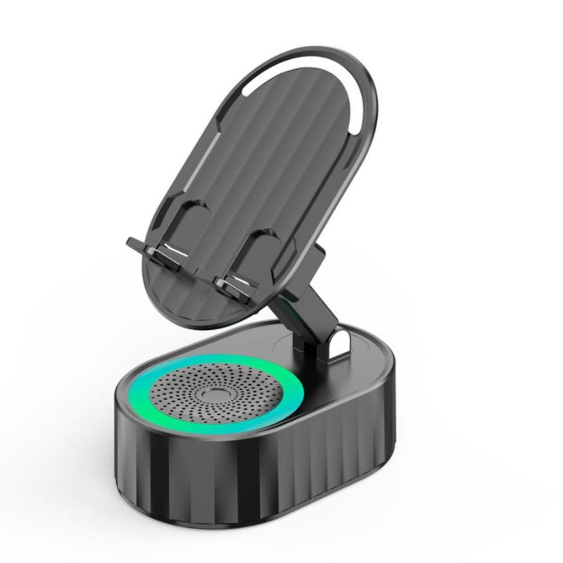 Induction Bluetooth Speaker With Phone Stand 6 In 1 Phone Holder 360° Stand Base 3000Mah Power Bank