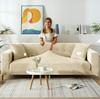 Cover For 3-Seater Corner Sofa, Cream Velvet