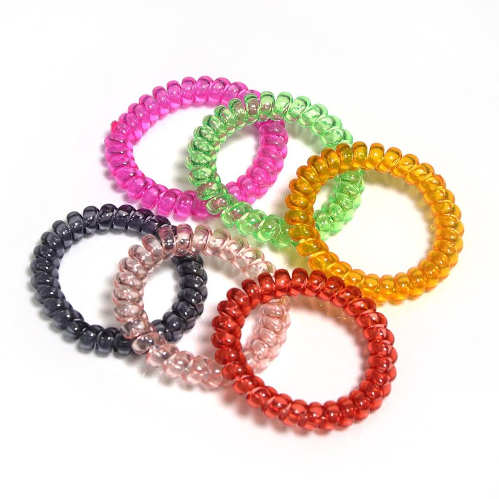BRMDT Pacote com 6 Pulseiras Elásticas em Espiral, Alívio da Ansiedade para Meninas e Meninos com Autismo, TDAH, Ansiedade e Necessidades Especiais, Alívio com Corda Elástica Colorida