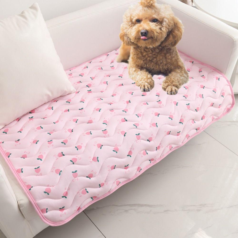 

Ice Silk Summer Pet Mat Breathable Dog Ice Mat Pet Pad Dog Sofa Mat Summer XS синий