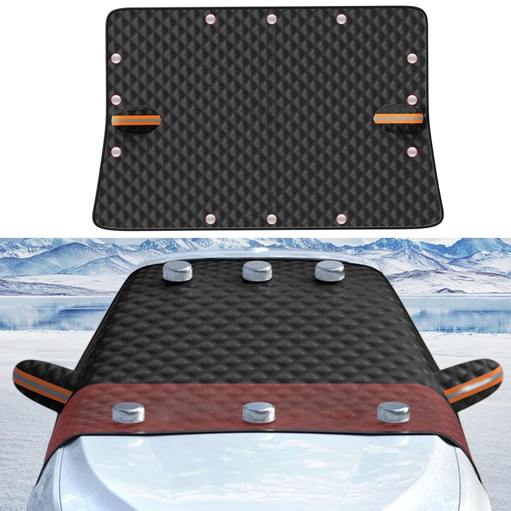 Car Windshield Snow Cover with 12 Magnets on The Inside Fit for Cars Trucks SUVs with Magnetic Closure