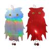 Bird Repellent Owl Reflector Double-sided Bird Scare Reflective Owl with Bells Outdoor Garden Yard Farm Hanging Bird Deterrent Device Decoration