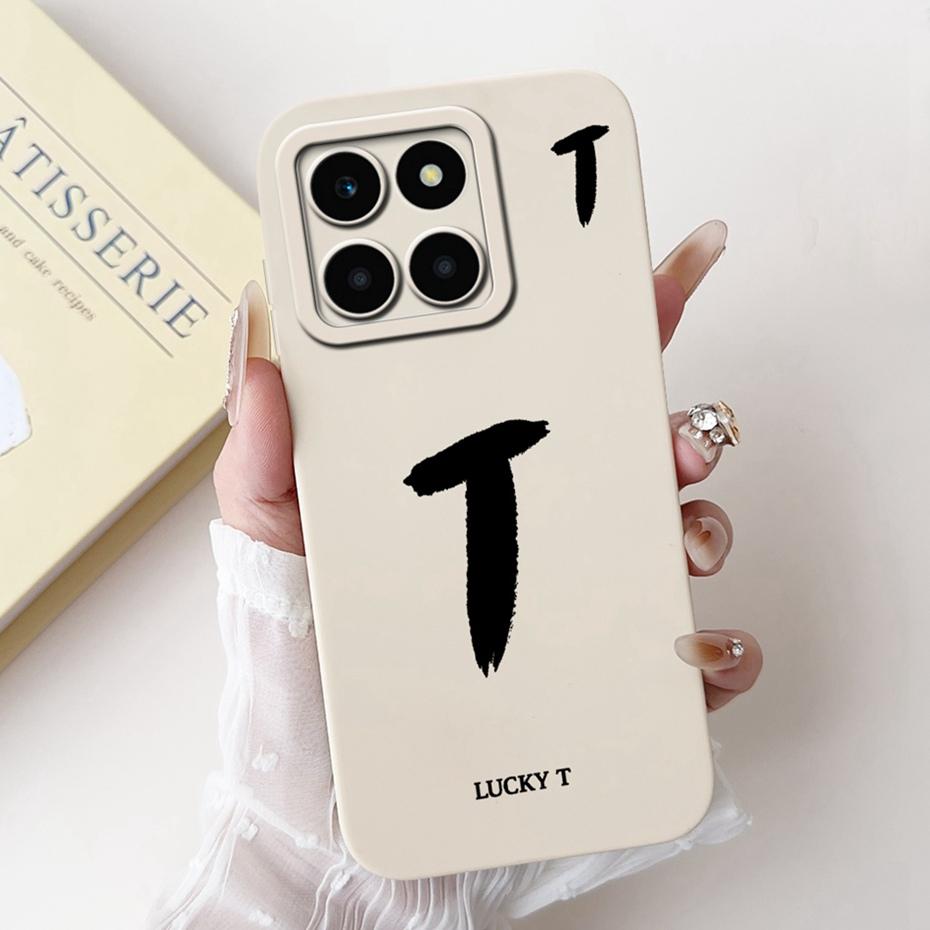 New Fashion Letter Phone Case For Honor X6a Plus HonorX6a Soft Silicone Shockproof Cover For Honor X6a X 6a Plus Cases Bumpers