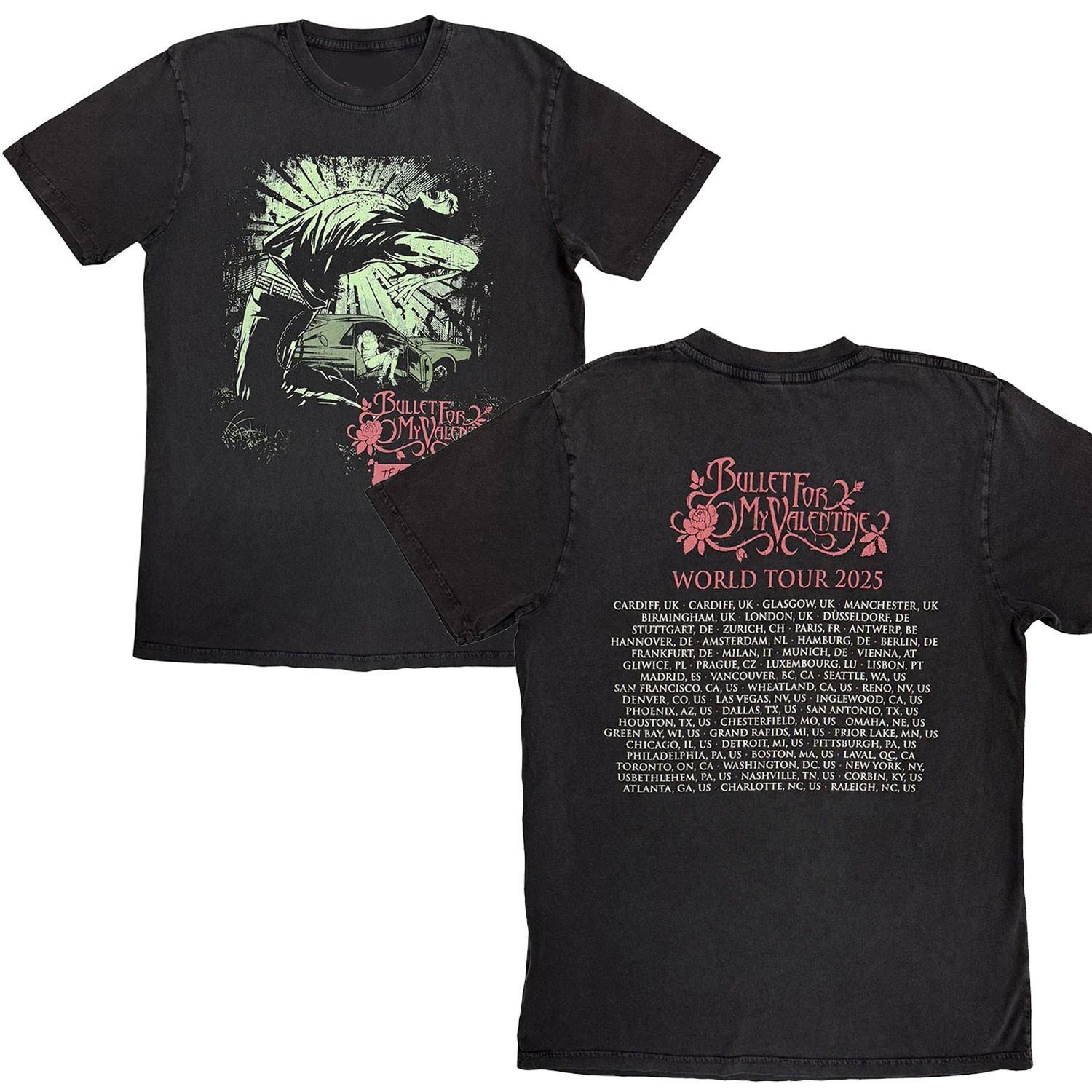BULLET FOR MY VALENTINE World Tour 25 Attractive T-Shirt Tears Don t Fall XXXL