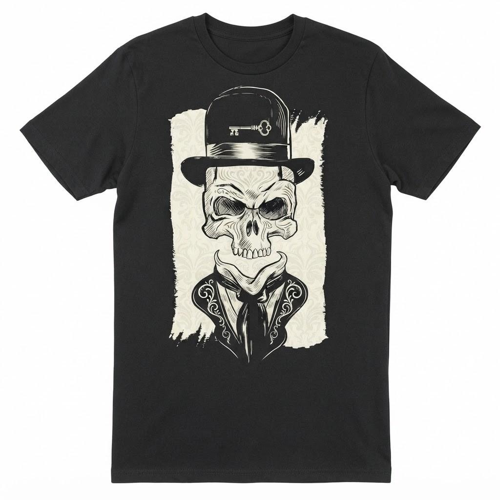 Human Skull Face Inside Your Hat Scary Spooky Anatomy Halloween T-Shirt 3XL