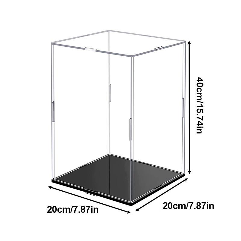 Акриловая витрина разных размеров для коллекционных предметов Сборная прозрачная акриловая коробка Защитная витрина для фигурок Организация игрушек 202040cm 2180₽